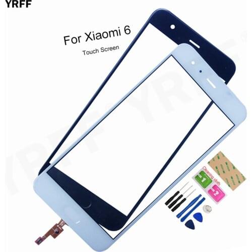 For Xiaomi 6 Mobile Touch Screen Panel For Xiaomi Mi6 Mi 6 Touch Screen Digitizer Panel Repair Parts Front Glass Lens Sensor
