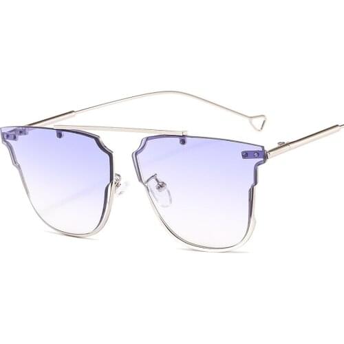 Rimless Cat Eye Sunglasses Luxury Design Women Metal Sun glasses Fashion Lady Shades UV400 Eyewear oculos gafas de sol