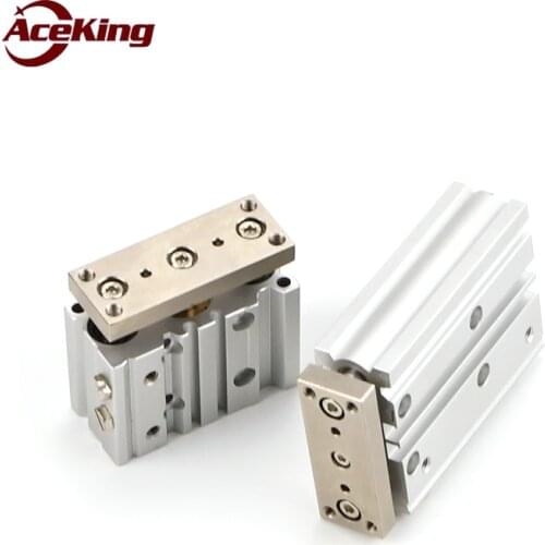 The new three pole three axis with guide rod cylinder TCM/ mgpm 12/16/20/25/32/40-50/75/100/125/200/400z thin guide cylinder