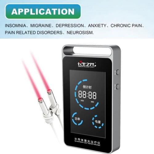 LASTEK 650nm Rhinitis Semiconductor Soft Laser Therapy Device Metal Nose Irradiation Cholesterol Red Light Treatment Instrument