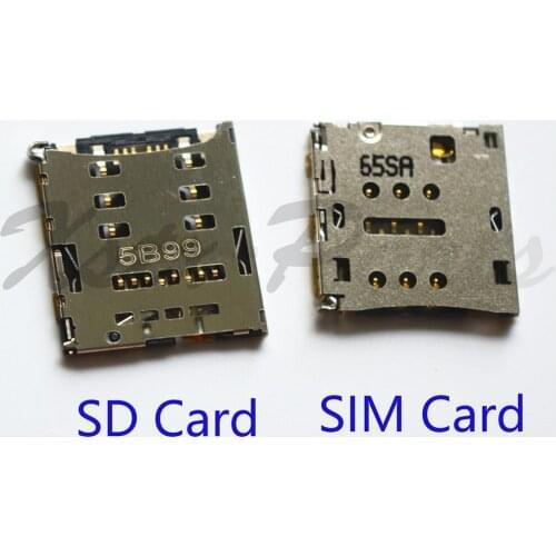 10PCS For Huawei P7 MATE7 C199 G7 G760 New SIM Card Socket Slot SD TF Card Socket Slot Repair Parts