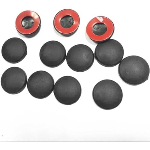 12Pcs Black Universal Car Door Lock Screw Protector Sticker Cover Scerws Cap Anti-Rust Accessories Interior Trim Covers Styling