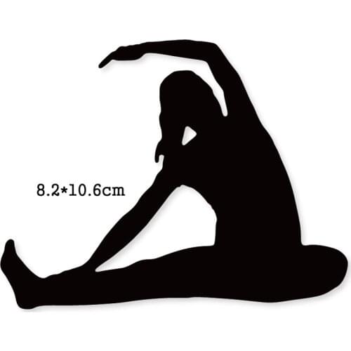 2020 New Metal Dies Women Practicing Yoga Cutting Dies Stencils dies DIY Scrapbooking Paper Cards Embossing Die Cuts craft dies