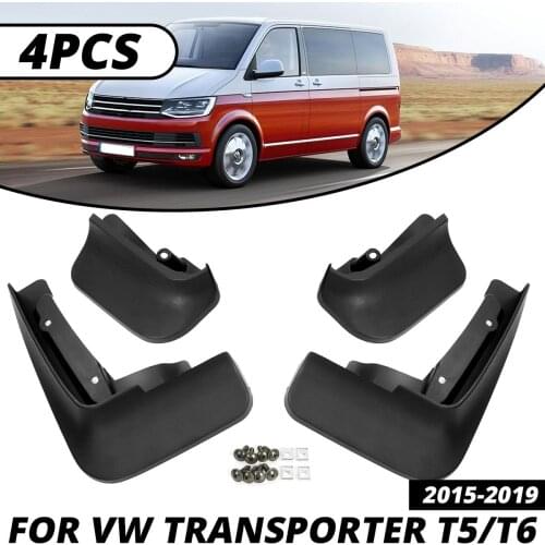 4pcs Mudguards Fender Mud Flap Guard Splash Exterior Parts for Volkswagen VW Transporter Caravelle Multivan T5 T6 2016 2017 2018