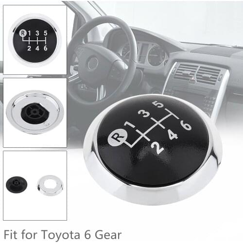 6 Speed Manual Styling ABS Gear Shifter Shift Lever Knob Stick Handball Head Cover for TOYOTA Corolla 1.8MT 2007-2013 RAV4