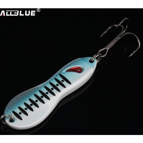 ALLBLUE PEANUT Metal Lure 15g 48mm Jigging Spoon Ice Fishing Lure isca artificial blank lure fish bait