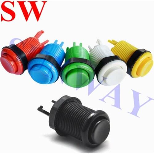 Arcade Parts American Style Push Buttons with Microswitches 28mm Mounting Hole Long HAPP Style Arcade Button for Games Parts