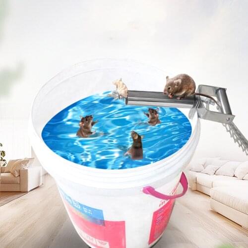 Auto Mouse Seesaw Mouse Trap Roller Stainless Steel Rolling Stick Rat Catcher Bait Can Use Many Times Rat Mice Controller