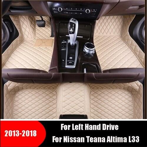 Car Floor Mats For Nissan Teana Altima L33 2018 2017 2016 2015 2014 2013 Auto Interior Carpets Dash Foot Pad Accessories Protect