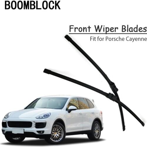 Car Windshield Rubber Front Wiper Blades Arm Kit For Porsche Cayenne LDH 2017 2016 2015 2014-2002 Windscreen Wiper Accessories