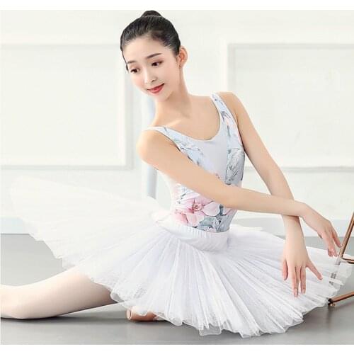 Ballet Leotard Lace Dance Leotard Adult Sleeveless Gymnastic Leotard Ballerina floral ballet Swimsuit for women dance costumes