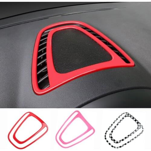 Center Decor Panel Frame Sticker for MINI COOPER JCW F60 Countryman Car Air Condition Vent Outlet Cover Stickers Decoration