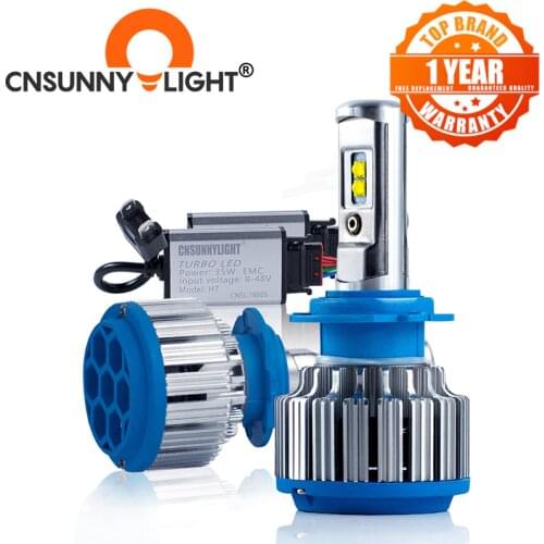 CNSUNNYLIGHT Car Headlight H7 H4 LED H8/H11 Headlamp Bulbs H1 H3 H13 H27 HB3 HB4 High Low Beam Car Light Foglamps Accessories