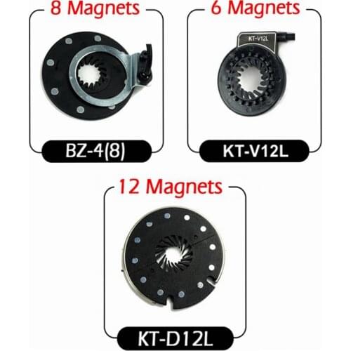 Electric Bicycle Pedal Assist Sensor PAS 6Magnets/8 Magnets, E bike Dual Hall 12 Magnet PAS System, KT-V12L, BZ-4(8), KT-D12L