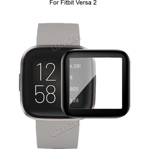 For Fitbit Versa 2 Soft Smart Watch Screen Protector Guard 3D Curved Edge Full Coverage Protective Film Cover