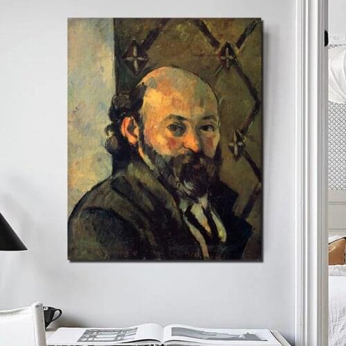 Self-Portrait Paul Cezanne Canvas Painting Print Living Room Home Decoration Artwork Modern Wall Art Oil Painting Poster Picture