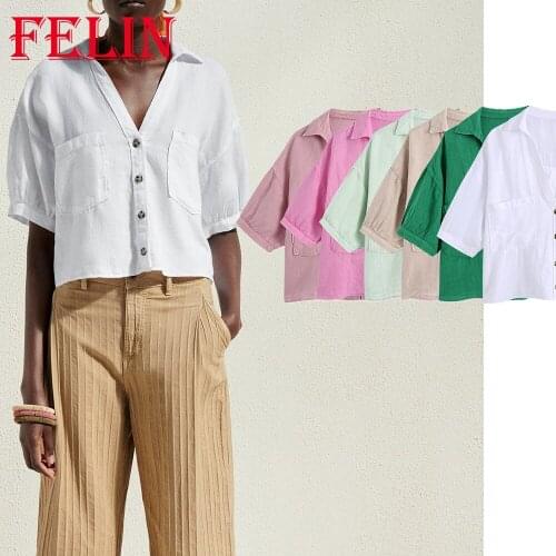 Льняные блузки KONDALA China At AliExpress