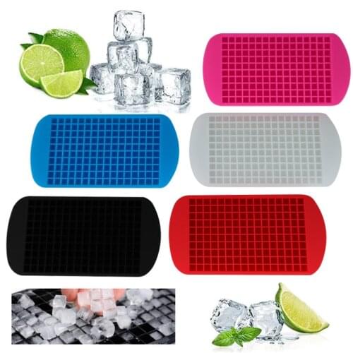 Hot 160 Grids Ice Cube Tray Silicone Fruit Ice Cube Maker DIY Creative Small Ice Cube Mold Square Shape Kitchen Accessories
