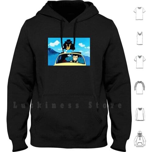 Lupin The Third Hoodie Long Sleeve Lupin Jigen Third The Third Anime Manga Cartoon Cartoons Comic Comics Thief