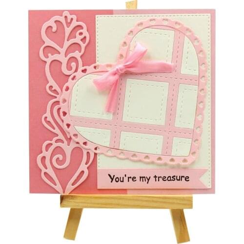 Heart Frame Metal Cutting Dies Stencils for DIY Scrapbooking/photo album Decorative Embossing DIY Paper Cards