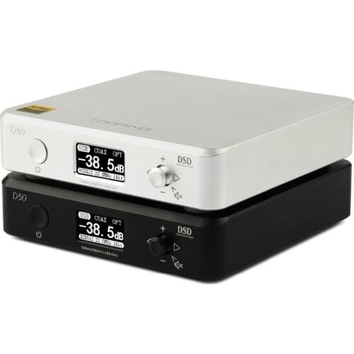 TOPPING D50 / D50S MINI HIFI AUDIO Decoding ES9038Q2M *2 USB DAC XMOS XU208 DSD512 32Bit / 768Khz OPA1612 USB/OPT/COAX input