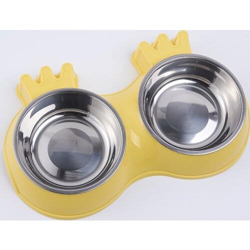 Dog Bowl Stainless Steel Water and Food Feeder with Non-slip Pet Puppy Small Medium Dog