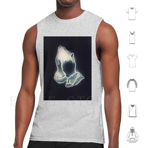 Praying Hands Tank Tops Vest Praying Hands Drawing Angels Descending From Heaven Divine Might Help Support Winged Angels