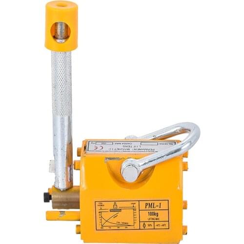 YS-100/200 100/200KG Strong Magnetic Crane Efort Saving Design Permanent Magnet Sucker Neodymium Magnet Lifter Sucking Disc