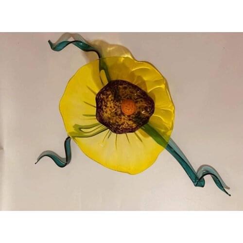 Hand blown glass Wall Light hotel restaurant decoration Italian Design Art Decorative Blown Glass Plates