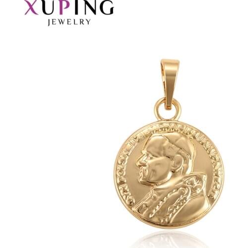 Xuping Temperament Pendant Simple Round Jewelry for Neutral Trendy Letter Element Valentines Day Gifts 34519