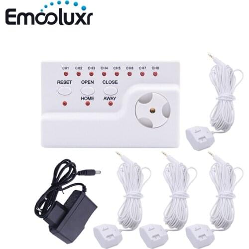 Smart Home Security Water Leaking Warning Detector with 4pcs Sensitive Water Sensor Cable and 1pc Water Detector with Buzzer