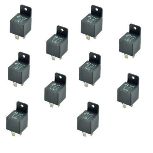 Lot10 Car Truck Auto Automotive 12V 40A 40 AMP SPST Relay Relays 4 Pin 4P