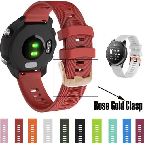 20mm Colorful Soft Silicone Replacement Strap for Xiaomi haylou solar LS02 wristband for Xiaomi haylou solar LS02 Watch band