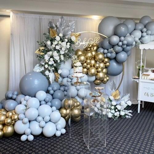 Gray Latex Balloon Gaint Balloon 5/10/18/36 inch Thicken Round Balloons Birthday Wedding Supplies Theme Party Decoration