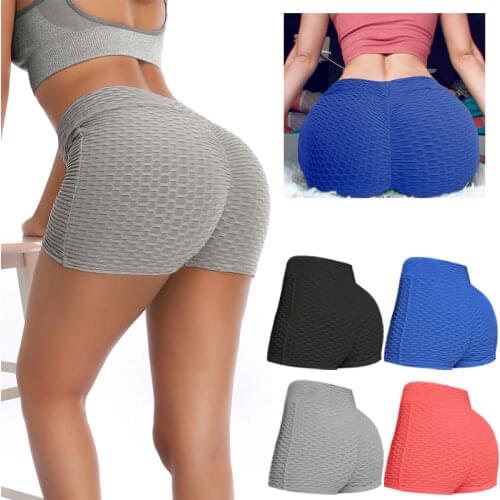 Women Workout Shorts Gym Jogging Short Breathable Sports Fitness Biker Panties Solid Color Thin Skinny Butt Lifting Sexy