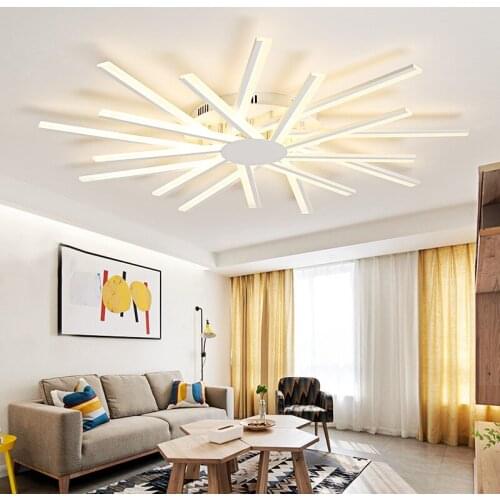 Modern LED Chandelier Ceiling Lighting Living Room Bedroom Hall Office Dining Home White Creative Fixtures Lustre Lamp