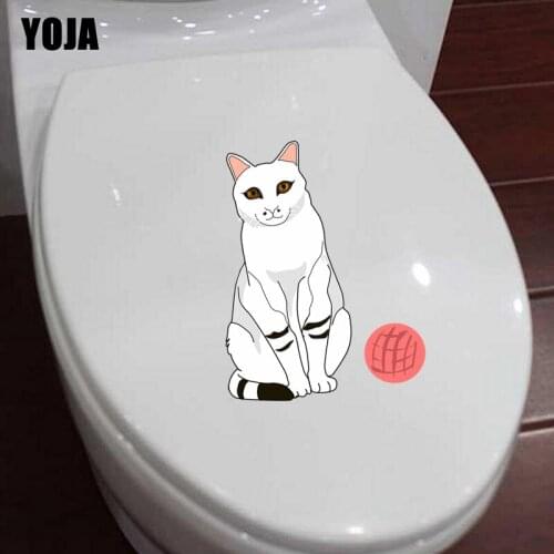 YOJA 17*21.7CM Play Cat BedRoom Home Animal Pattern Wall Decor Toilet Sticker Decal T3-0410