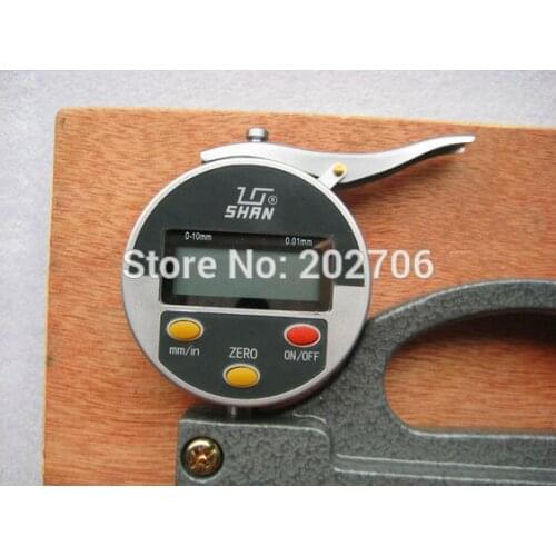 0-10mm digital thickness gauge with roller insert 0.01mm Continuous digital thickness gauge