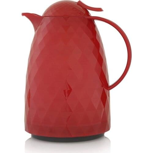 1 LT Soft Red Prism Push Lid Vacuum Flask