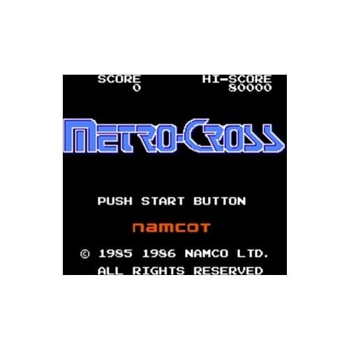Metro-Cross Region Free 60 Pin 8Bit Game Card For Subor Game Players
