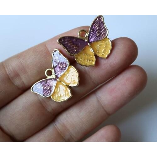 2pcs/lot DIY craft supplies for jewelry butterfly Alloy metal craft supplies artesanato costura animal sewing accessories