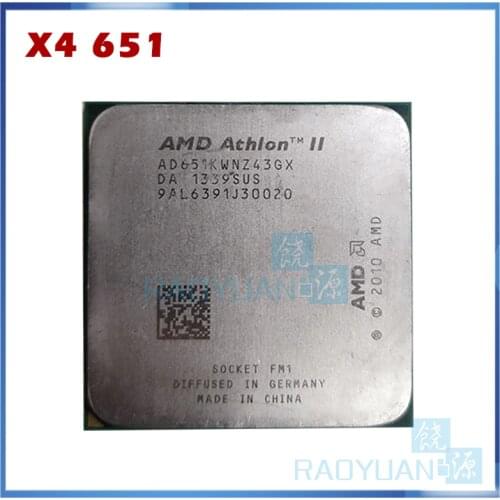 AMD Athlon X4 651 X4 651K X4 651X X4-651 3.0GHz 100W Quad-Core CPU Processor AD651KWN43GX AD651XWNZ43GX Socket FM1/905pin