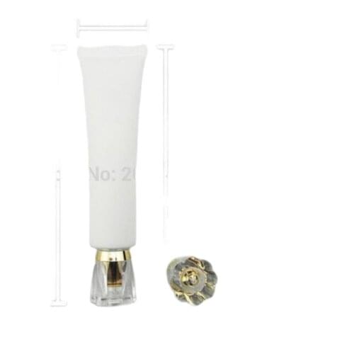 40ml white soft tube or mildy wash tube or butter or handcream tube with flower lid