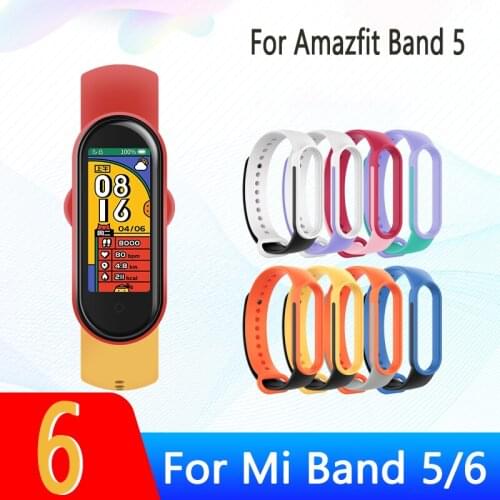 Bracelet for Amazfit Band 5 Xiaomi Mi Band 5 6 Strap Miband 6 Nfc Replace Silicone Strap Mi Band 3 4 Bracelet Accessories