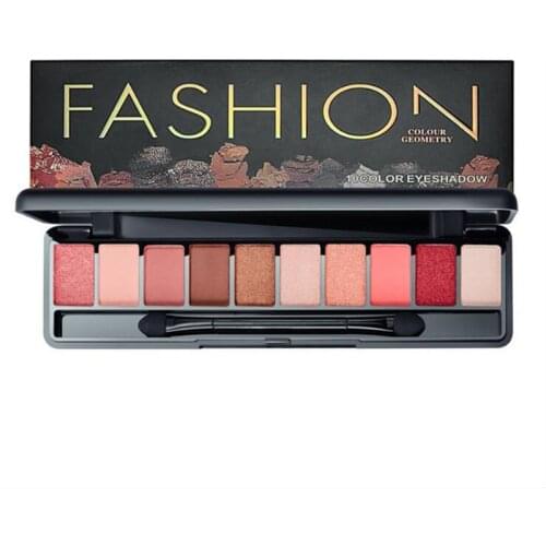 Brand Natural Matte & Pearl Shimmer Natural Palette Luminous Long-lasting Eyeshadow Shine Cosmetics 10 Colors In one case hot