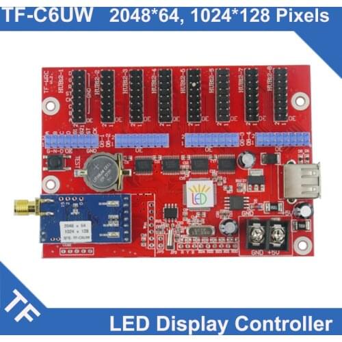 TF-C6UW Longgreat TF WIFI USB port LED Display Control Card Single Dual Color