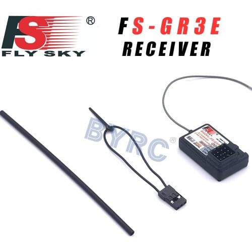 Flysky FS-GR3E 3 Channel 2.4G GR3E Receiver with Failsafe GT3B GR3C Upgrade for RC Car Truck Boat GT3 GT2 Transmitter