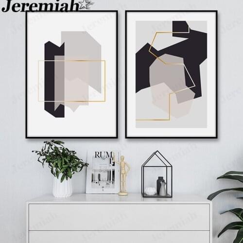 Geometric Color Block Canvas Painting Minimalism Abstract Poster Wall Art Picture Print Nordic Living Room Home Decoration