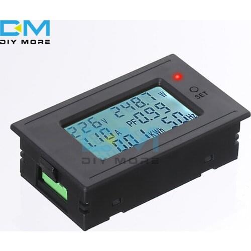 6-in-1 Multi-function Intelligent Household AC Digital Display Voltmeter Voltage Panel Meter For Car LCD Display Gauge 80-260V