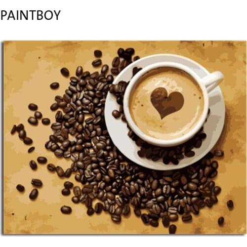 PAINTBOY DIY Framed Pictures Painting By Numbers DIY Digital Canvas Oil Painting Home Decor For Living Room Wall